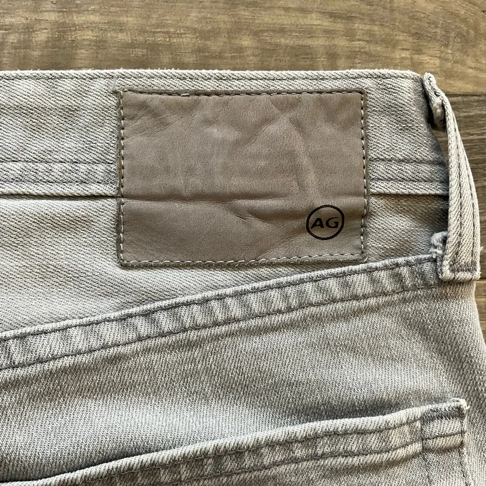 33x34 AG The Graduate Tailored Leg Jeans Mens Light Grey USA Adriano Goldschmied